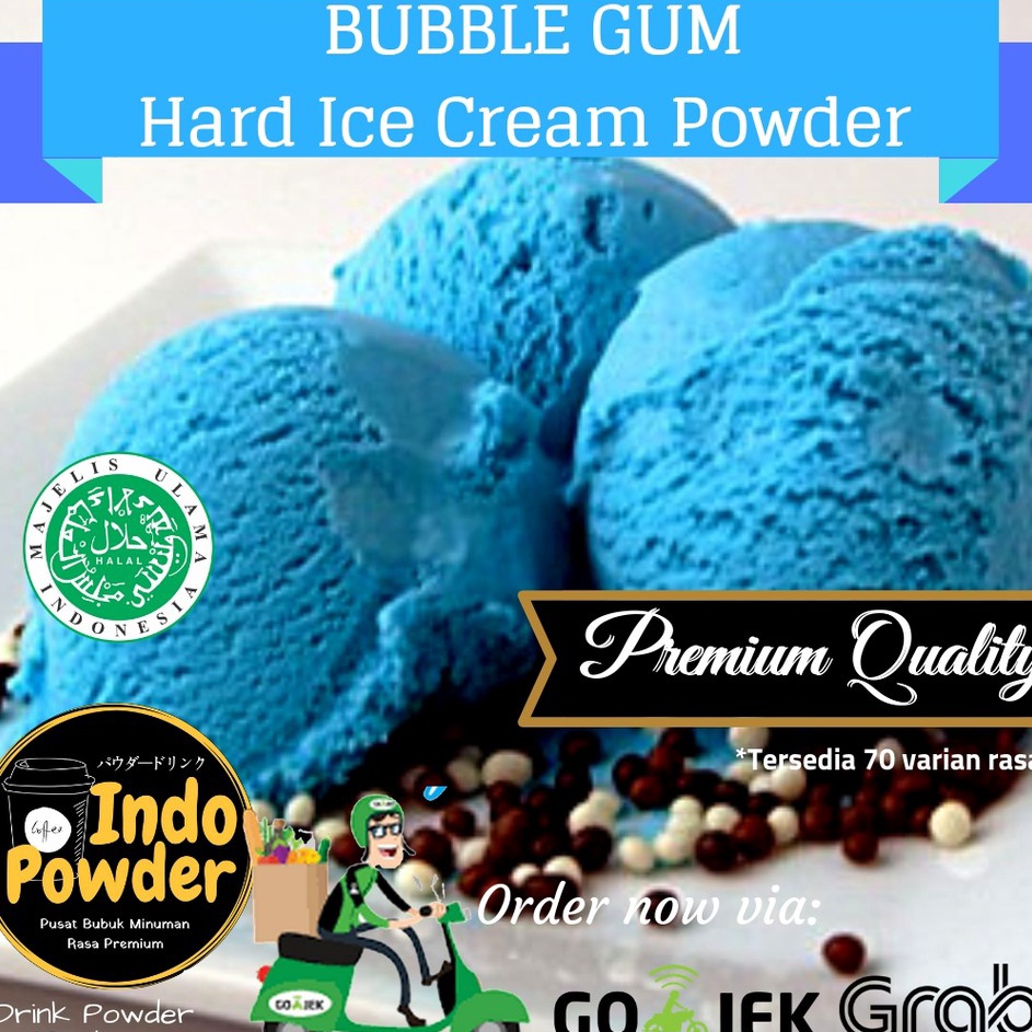 

C6369 Bubuk Ice Cream rasa Bubble gum 1Kg Bubuk es Krim rasa Bubble gum 1Kg