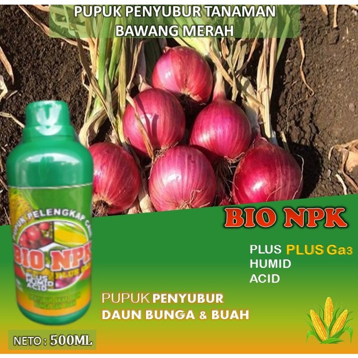 pupuk pelengkap cair plus ga3 pupuk organik penyubur akar daun dan buah ampuh untuk tanaman bawang m