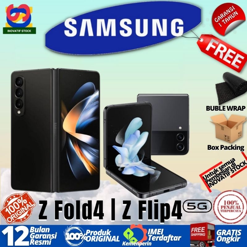 HP BARU SAMSUNG GALAXY Z FLIP 4 5G | Z FOLD 4 5G | ZFLIP 8/256GB - 8/512GB GARANSI RESMI 100% ORIGINAL