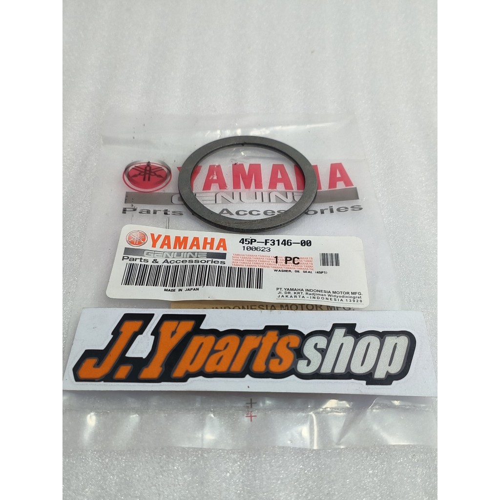 WASHER OIL SEAL RING SHOCK SHOK SOK DEPAN BYSON KARBU FI ORIGINAL YGP 45P-F3146-00