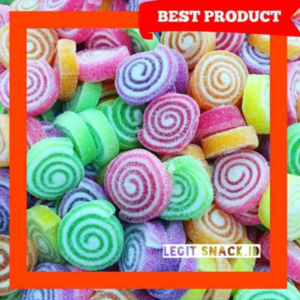 

BAYAR DITEMPAT Permen Jeli Thailand Fruit Jelly Roll Candy Jelly Rol Lingkaran Circle 25 Gram
