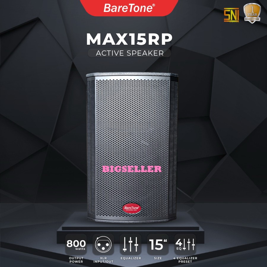 Speaker Aktif 15 inch Baretone MAX15RP Original MAX 15 RP MAX 15RP original harga 1 pcs