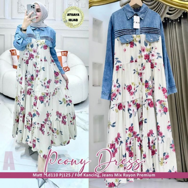 PEONY DRESS//GAMIS WANITA//BEST SELLER