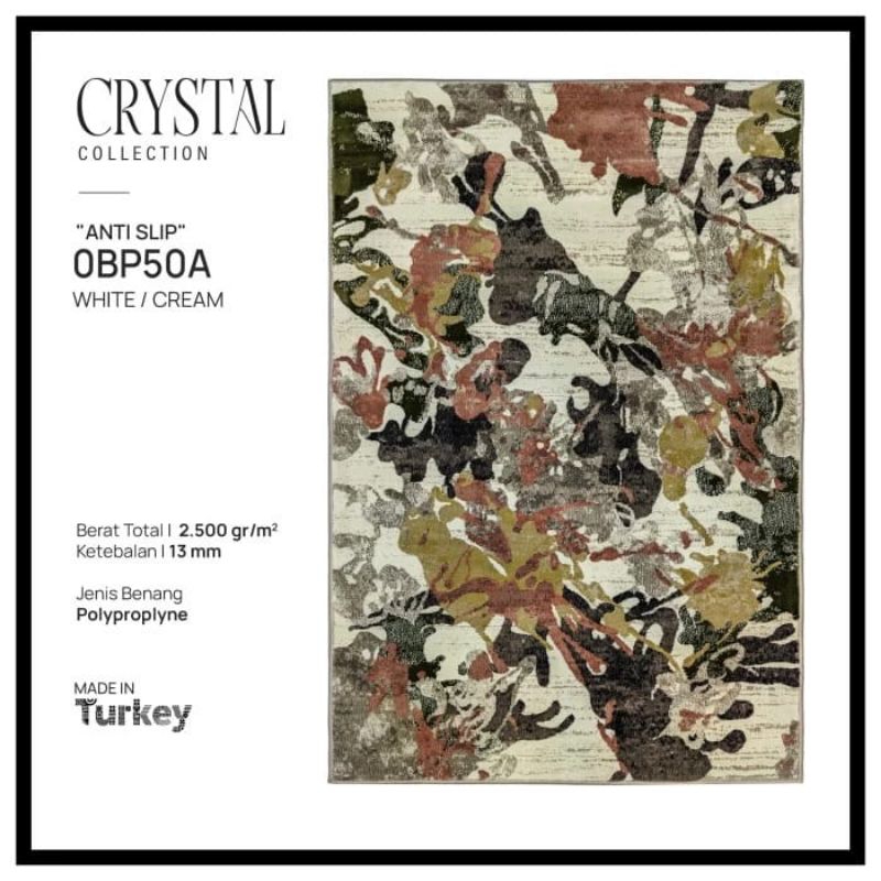 KARPET PERMADANI TURKI CRYSTAL 120X170/160X230