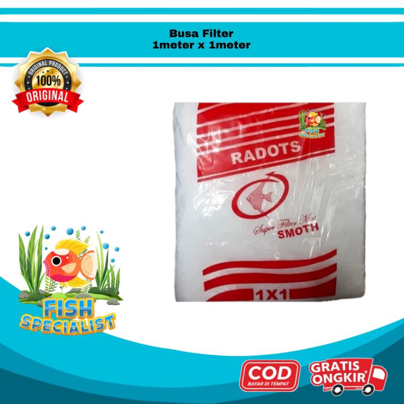 BUSA FILTER 1meter x 1meter Media Filtrasi Kolam Aquarium Jumbo Murah Besar Hemat