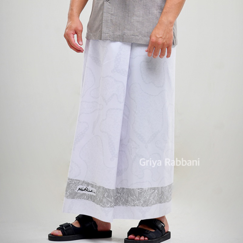sarung banzai - sarng putih dewasa - sarung santri qarna putih polos - sarung motif - SARUNG RABBANI