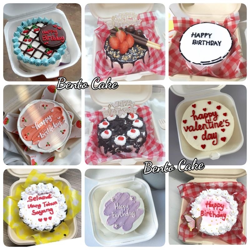 

Bento Cake 10 cm | Cake ultah simple mini