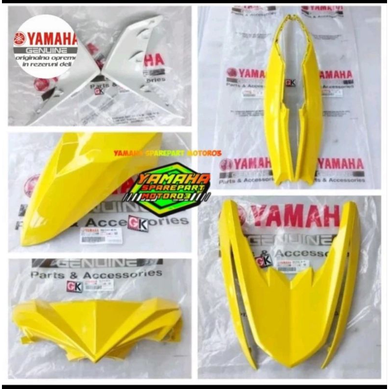 COVER FULL SET BODY HALUS YAMAHA MIO M3 125 , MIO Z KUNING ORIGINAL