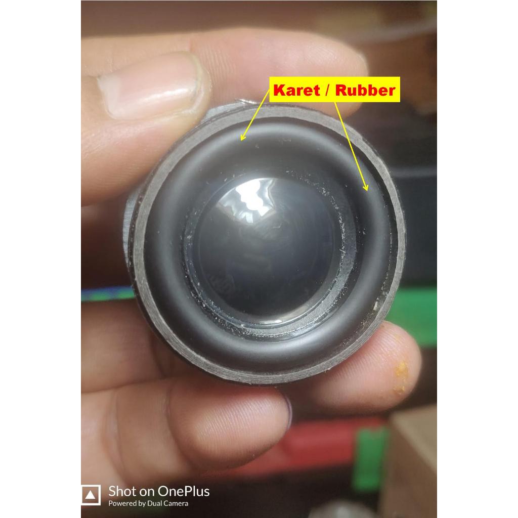 Speaker mini full range mini woofer 1.5 Inch 1.5Inch 40mm Magnet Jumbo 4Ohm 3W tepi karet Black Fram
