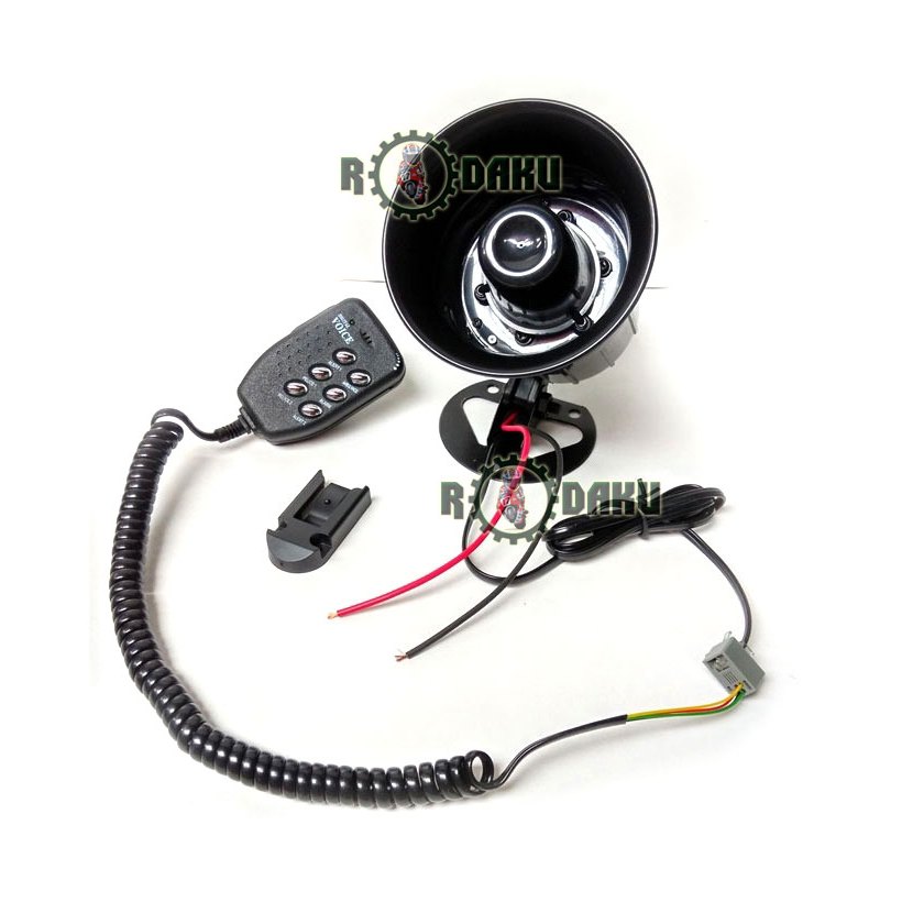 Klakson Toa Polisi 6 Suara Toa MIC Odong Odong Single Horn 6 MODE Motor Mobil