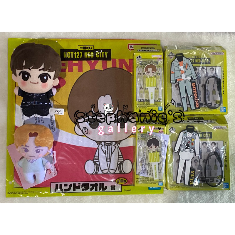 Official Doll NCT127 Neo City Sticker Mark Hand Towel Jaehyun Rubber Strap Yuta Doyoung Acrylic Keyc