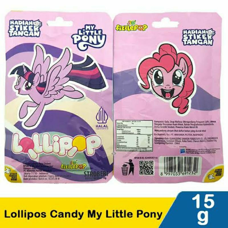 

Lolipop Candy My little Pony 15gr