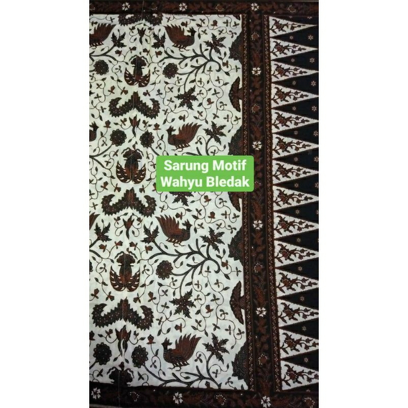 Sarung Batik Kraton Yogya Motif Wahyu Bledak Yogyaan