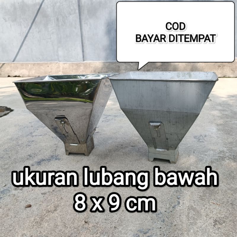 (STAINLESS) corong atas diskmill ffc23 mesin selep disk mill ffc 23, giling kopi beras bumbu jagung