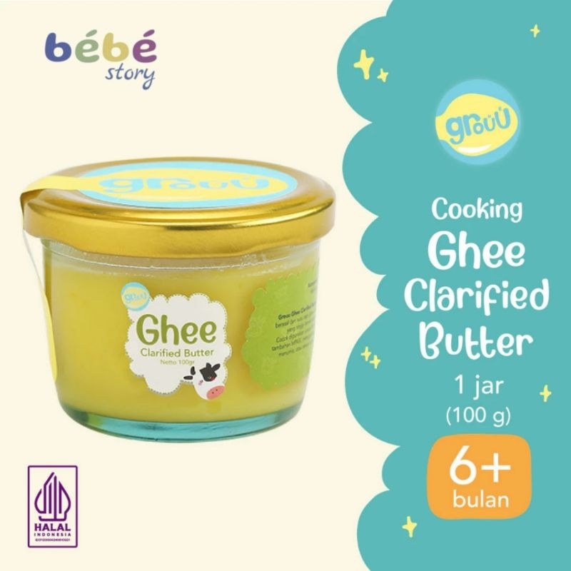 

GROUU GHEE BUTTER ( MENTEGA RENDAH LAKTOSA) BB BOOSTER MPASI NON MSG