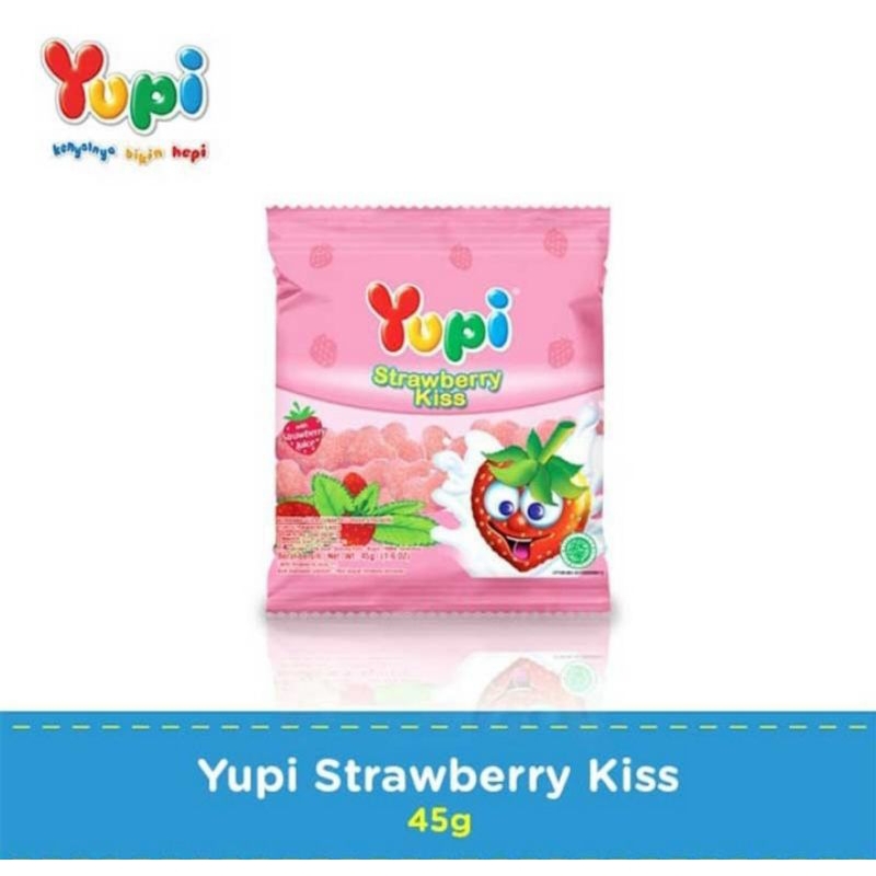 

Yupi Gummy Candies Strawberry Kiss 45 g