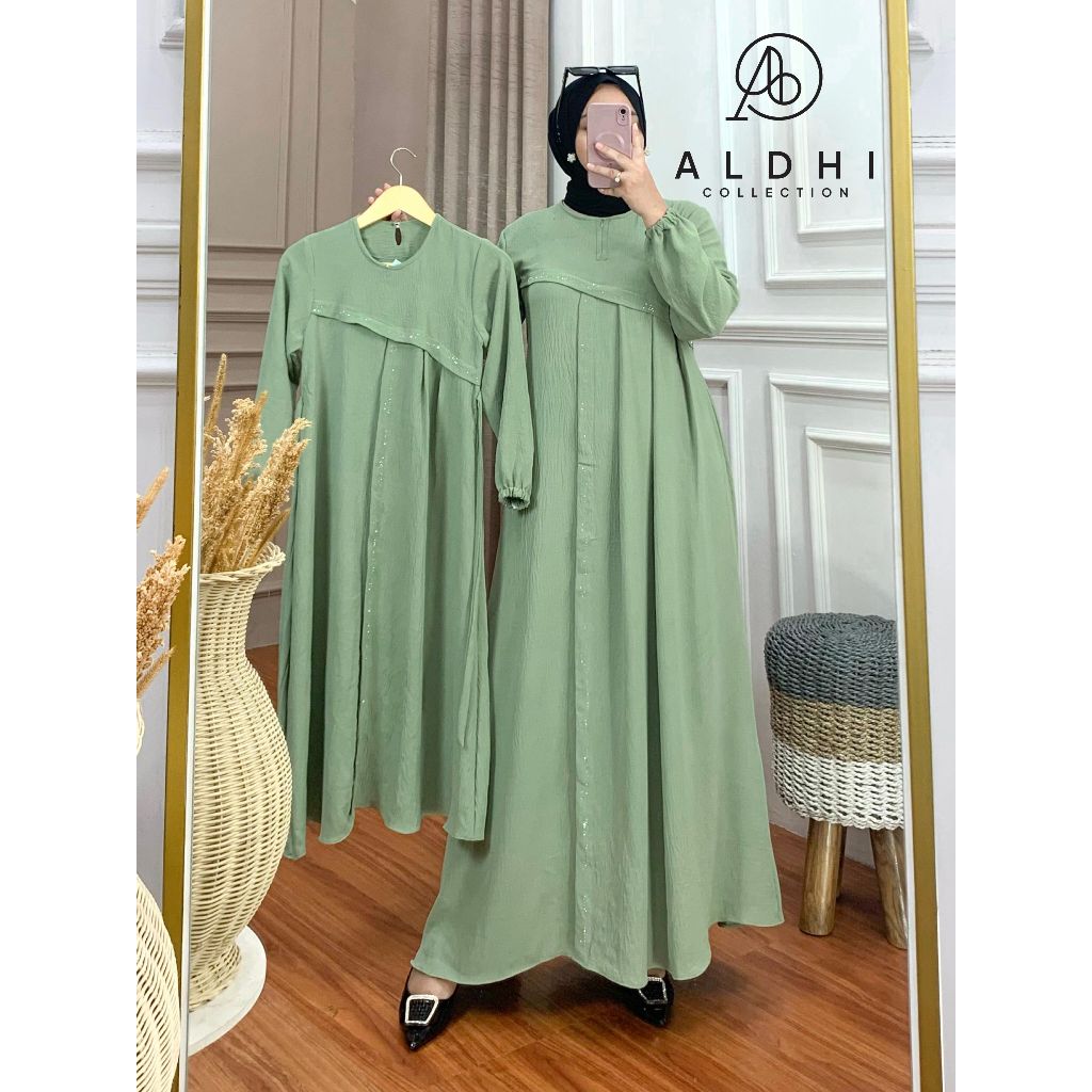 Nadine Set Couple Ibu Anak Bahan Crinkle Airflow
