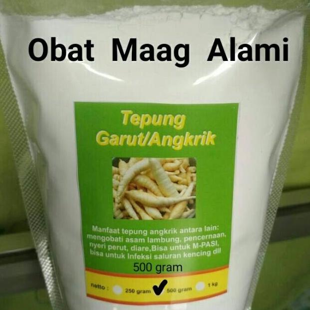

HEMAT PROMO TEPUNG GARUTPATI ASAM LAMBUNGANGKRIK ARROWROOT 5Gr