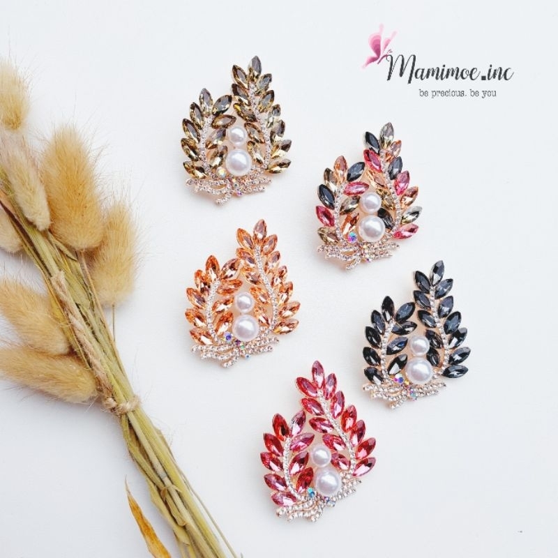 Bros Kristal Premium Bunga Gandum / Bros Import Kristal / Bros Hijab Kekinian Bisa COD