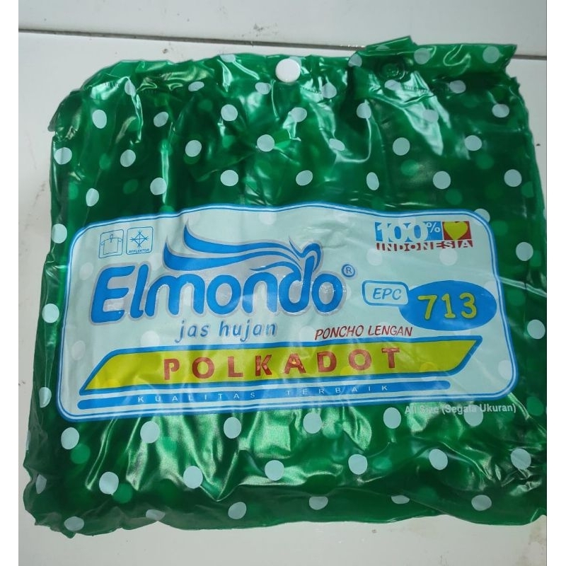 JAS HUJAN ELMONDO POLKADOT (PONCHO LENGAN/KELEAWAR/BATMAN)