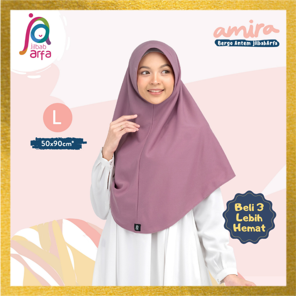 Jilbab Afra Amira Ukuran L
