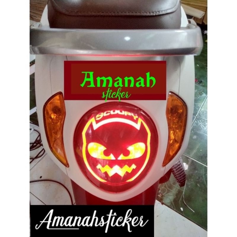 Stiker Lampu belakang Scoopy terbaru 2021-2024/Sticker Stoplamp Scoopy 2021-2024 terbaru