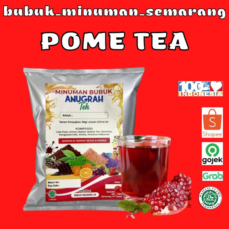 

Bubuk Minuman Pome Tea / Pomegranate Tea / Teh Delima 500gr