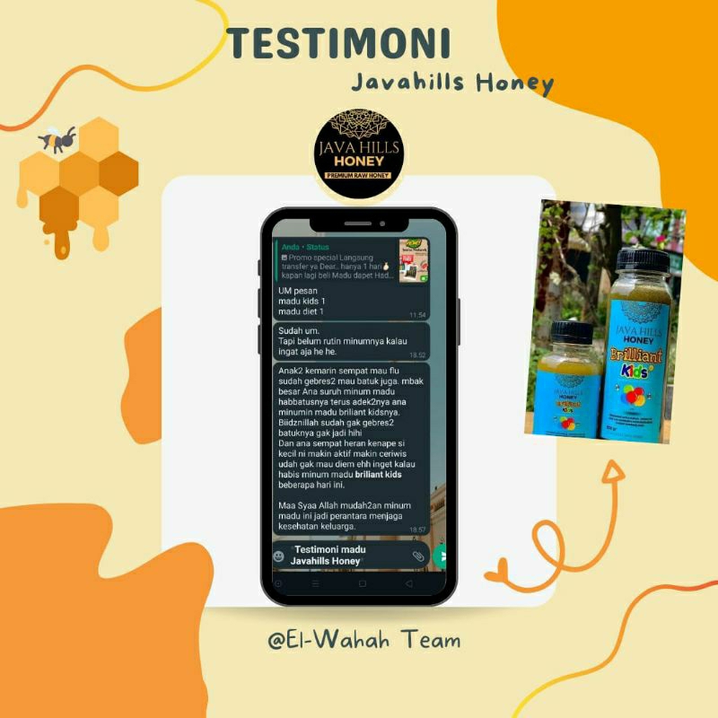 

Madu Briliant kids Madu Java hills honey penambah nafsu makan