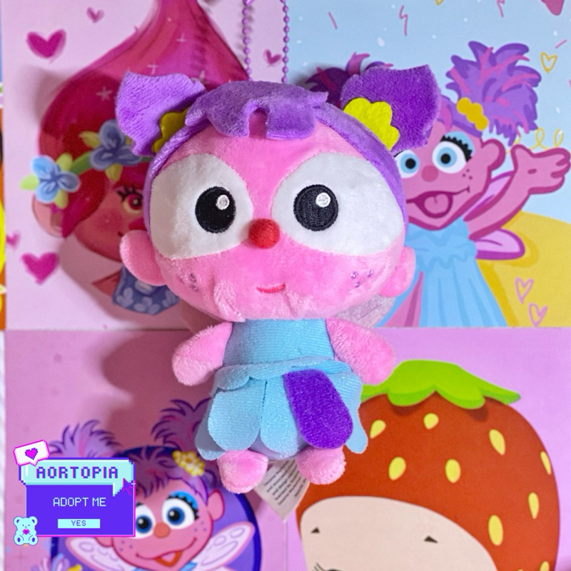 ABBY CADABBY GANCI ABBY BABY ABBY SESAME STREET PLUSHIE KEYCHAIN LUCU GANCI ABBY SESAME STREET