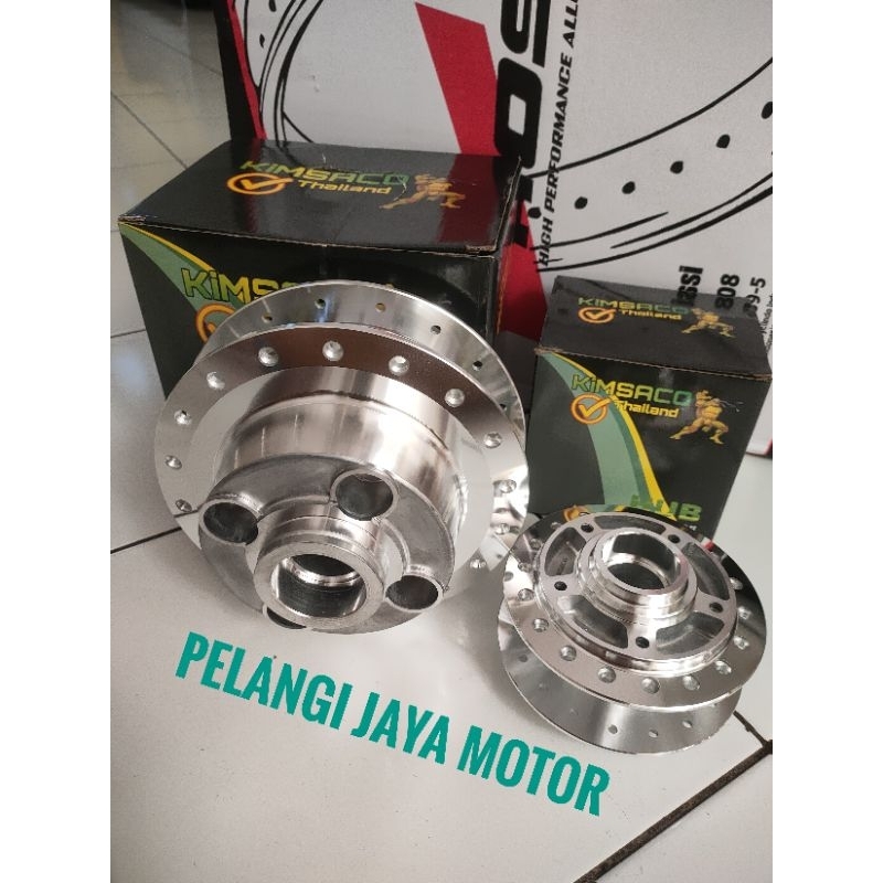 Sepasang Tromol Depan Belakang Crum Kilat Motor Honda Mega Pro - G L  Pro -  GL Max -  Megapro New -