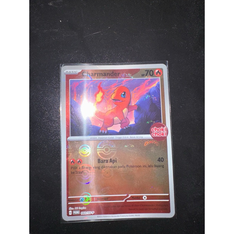 Pokemon Official Choki Choki Charmender Holo