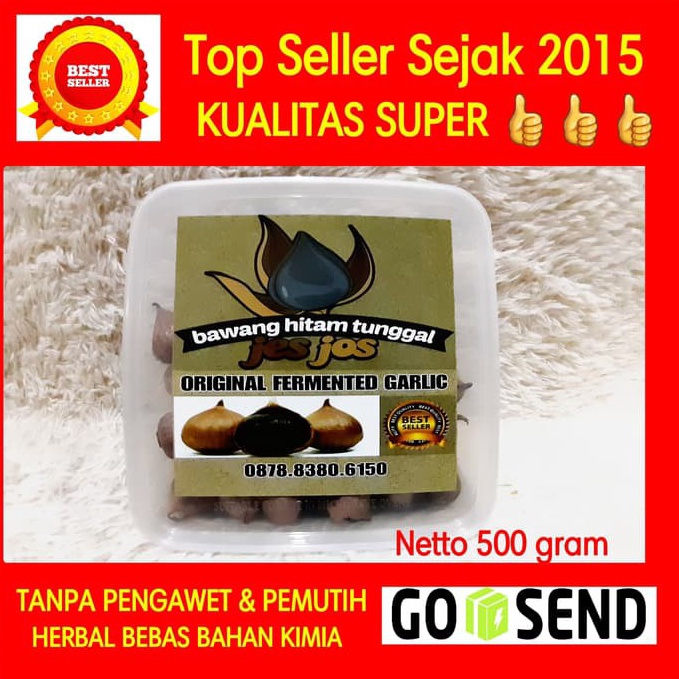 

FREE ONGKIR Bawang Hitam Tunggal Black Garlic 5 Gram