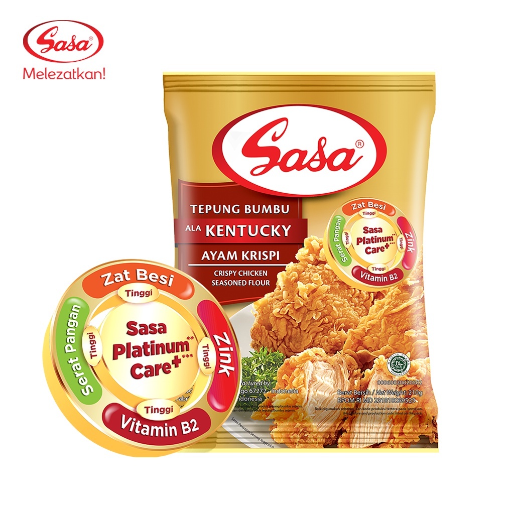 

Sasa Tepung Ayam Kentucky Bervitamin & Bermineral 75gr x 1pcs