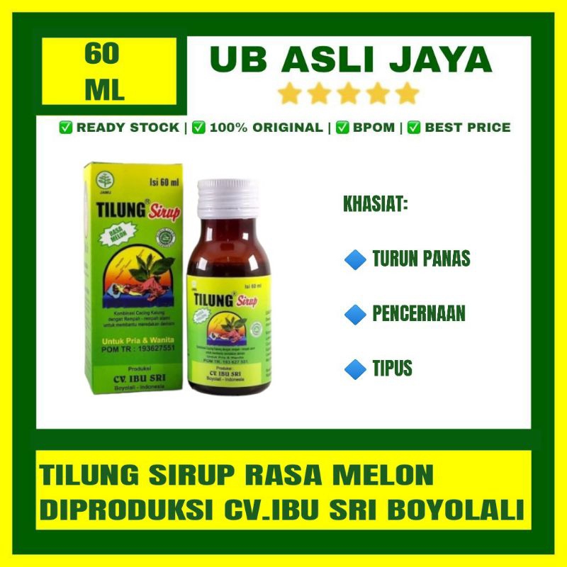 Tilung sirup 60 ml rasa melon