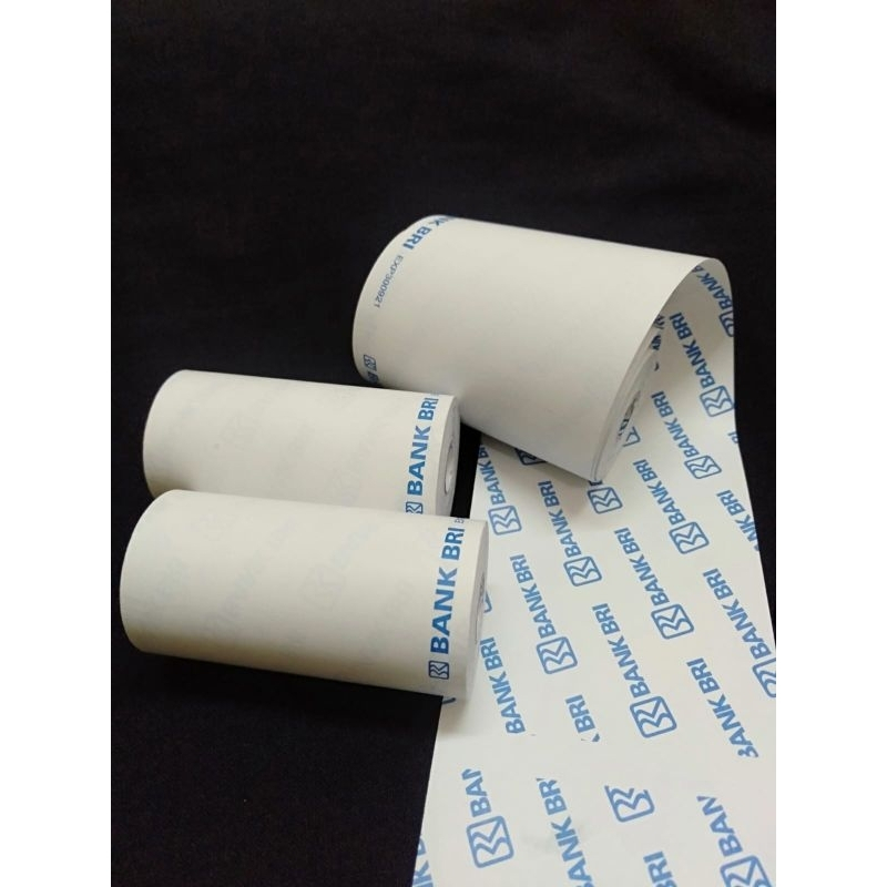

KERTAS STRUK KASIR THERMAL EDC 57X30 58X30 LOGO BANK BRI ATAS BAWAH UNTUK EDC BRI LINK PRINTER BLUETOOTH 58MM