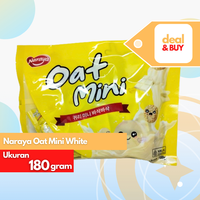 

Naraya Oat Mini White Chocolate 180gr