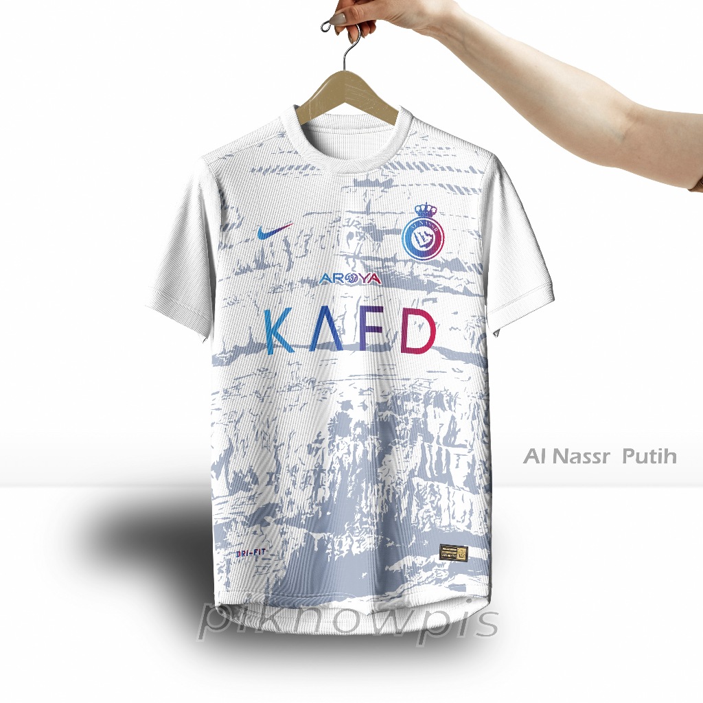 Baju Al Nassr Terbaru  / Kaos Jersey Bola Al Nassr putih
