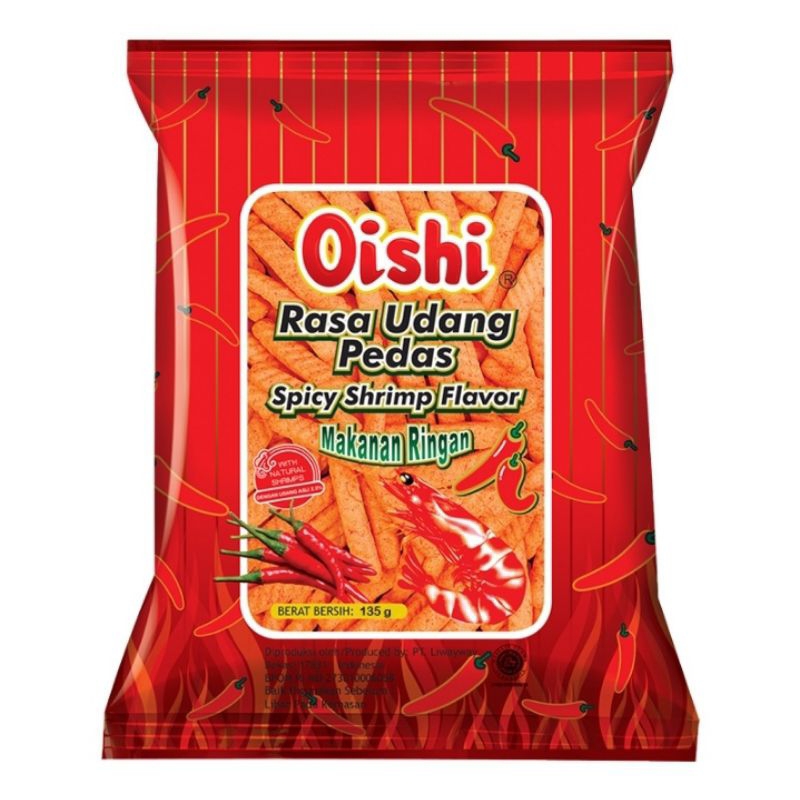 

Oishi Kraker Udang Pedas 130g