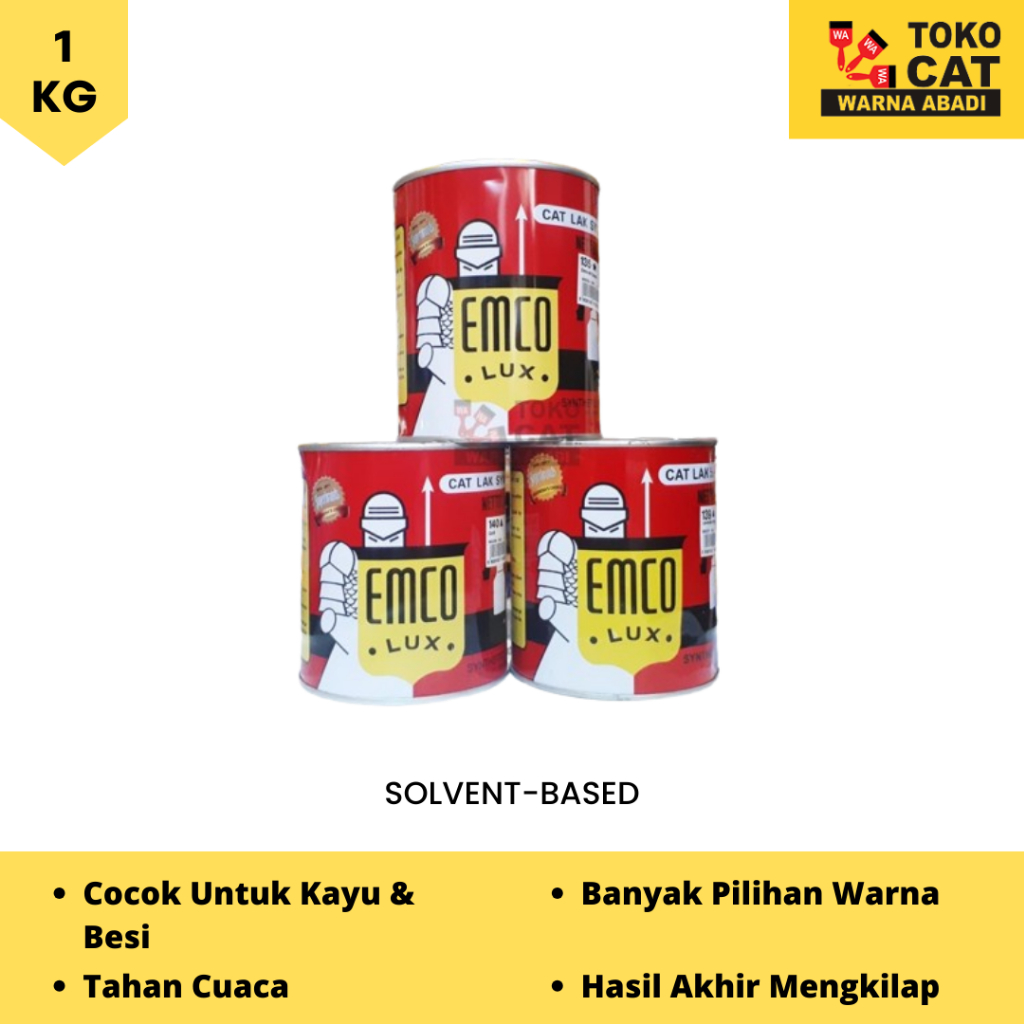 Cat Kayu Besi Emco Lux 1 kg