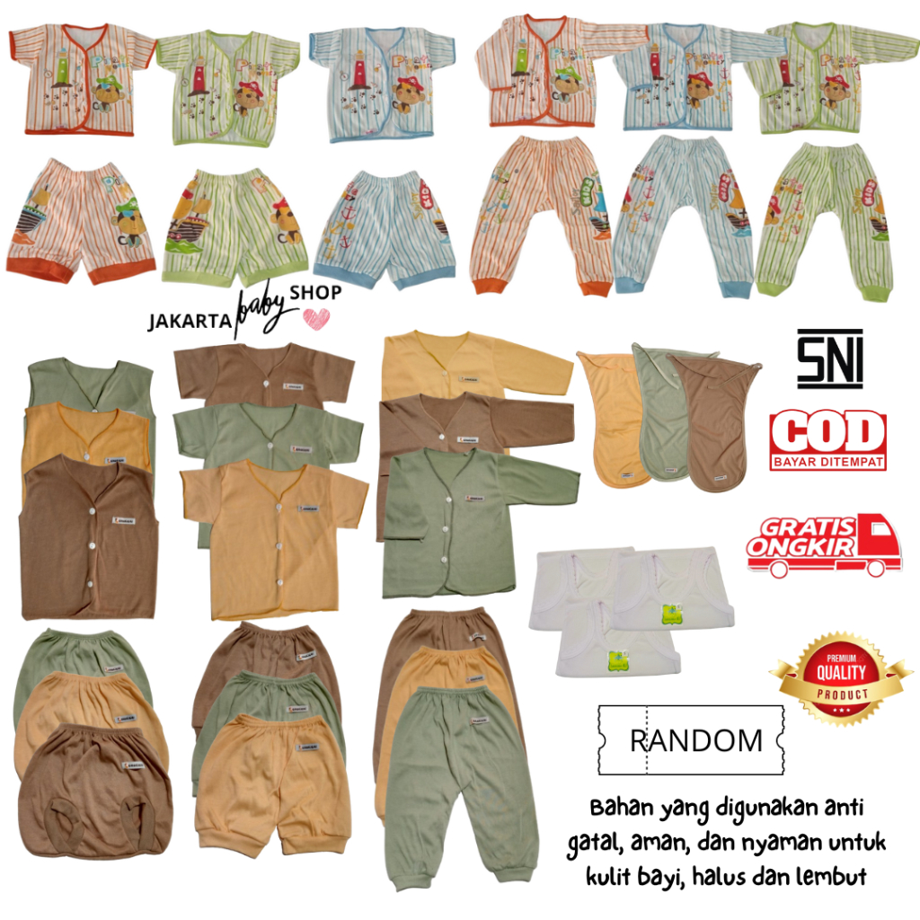 BAJU BAYI CELANA BAYI SETELAN BAYI BAJU BAYI NEWBORN BAJU BAYI BARU LAHIR ATASAN BAYI BAJU BAYI KADO