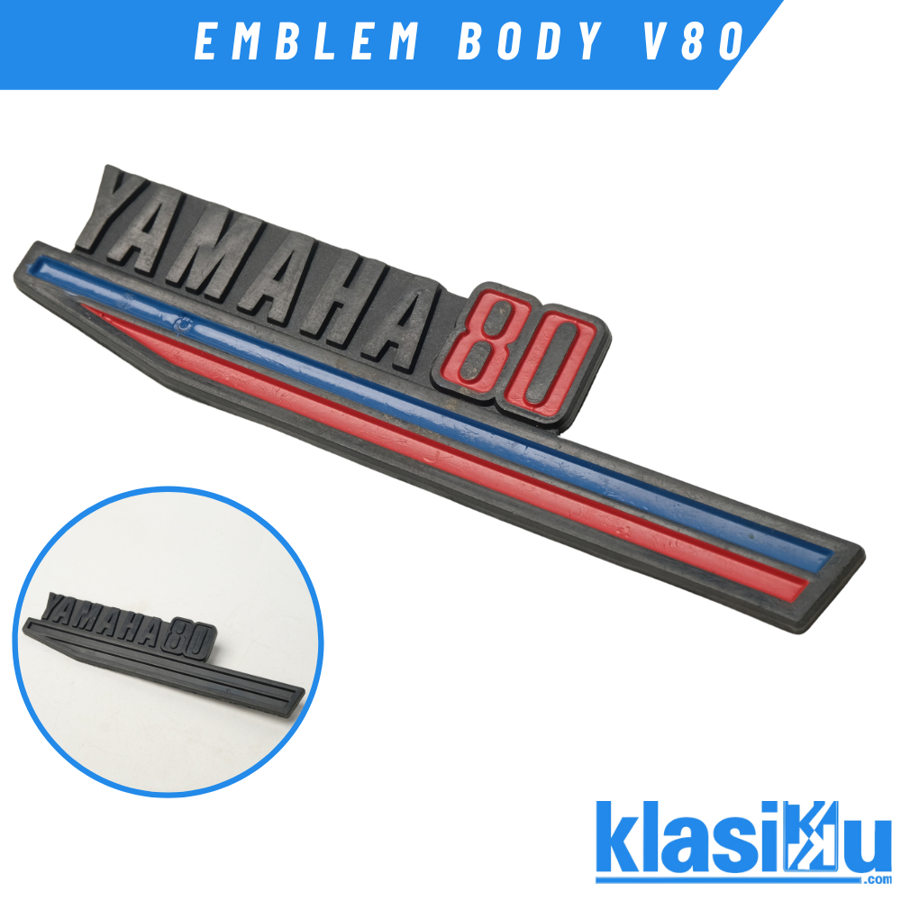Emblem Logo Body Yamaha V80 V 80 Nos