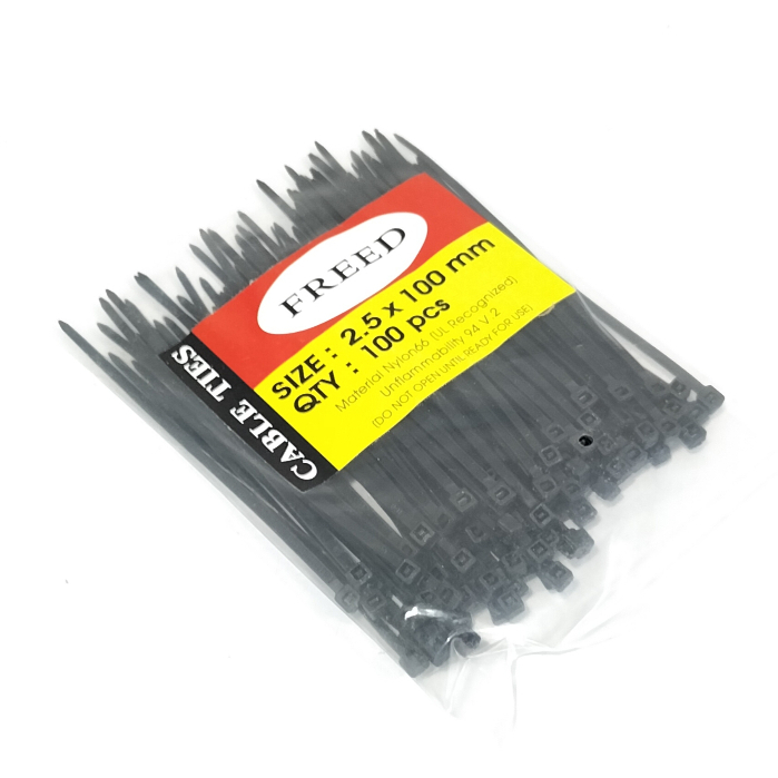 

Kabel Ties Size 2.5 × 10cm / Kabel tis / Cable Tie / Tali Serut