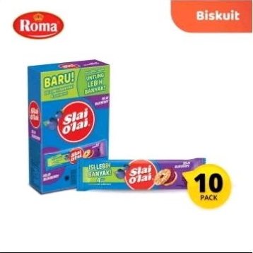 

Roma Biskuit Slai O'lai Rasa Blueberry PerBox isi 10pcs