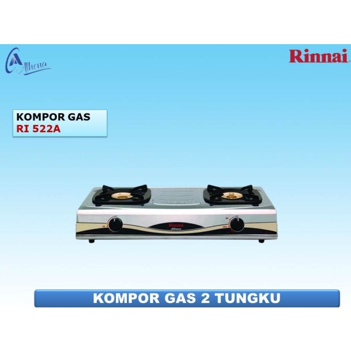 KOMPOR GAS 2 TUNGKU RINNAI RI-522A