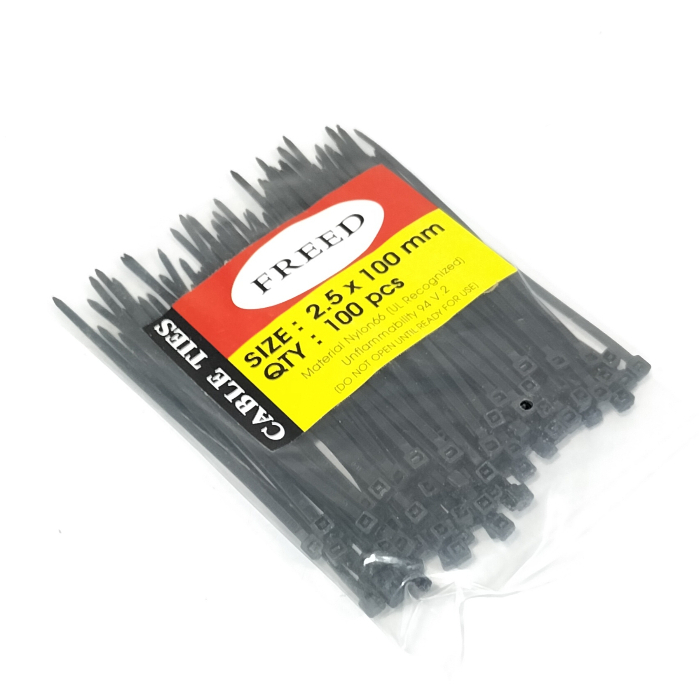 

Kabel Ties Size 2.5 x 10cm / Kabel tis / Cable ties Hitam (B278)