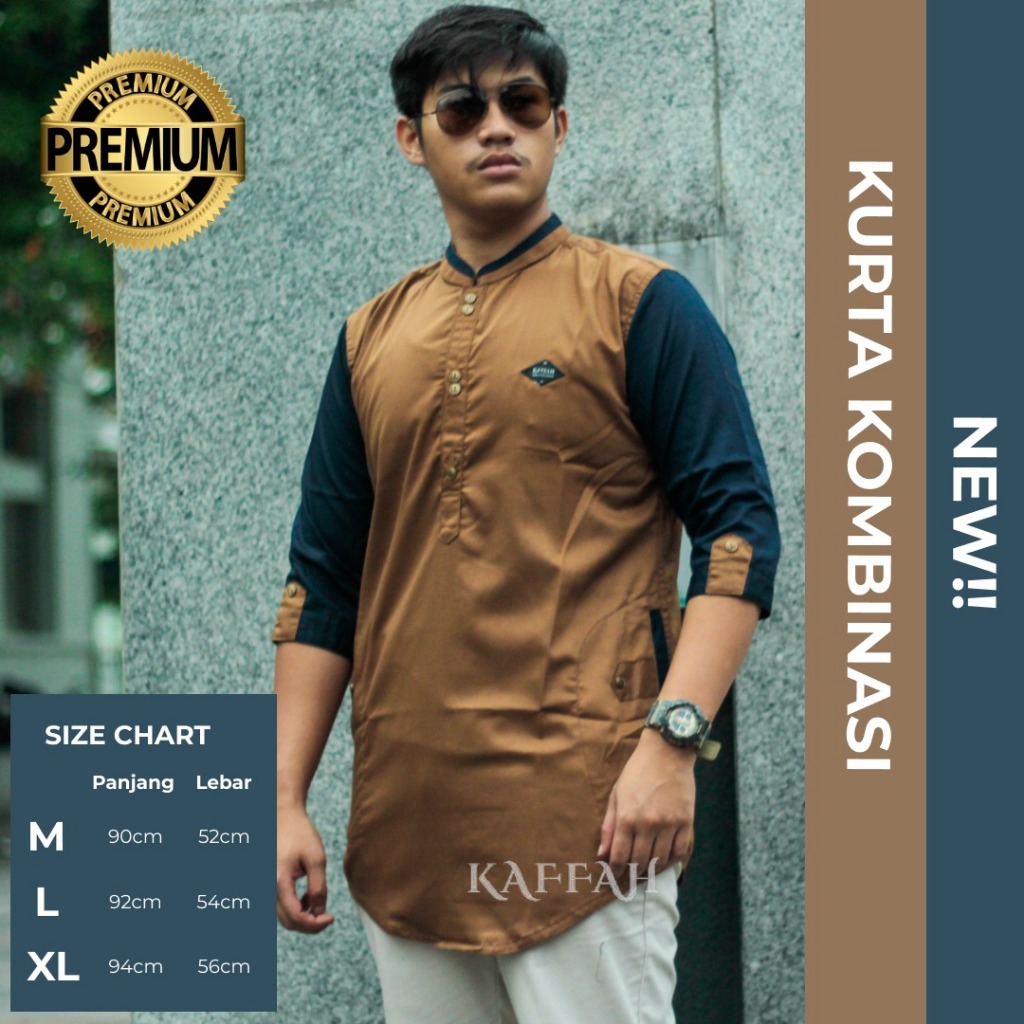 BAJU KOKO KURTA PAKISTAN KOMBINASI, KOKO KURTA ELEGAN, KURTA PRIA DEWASA