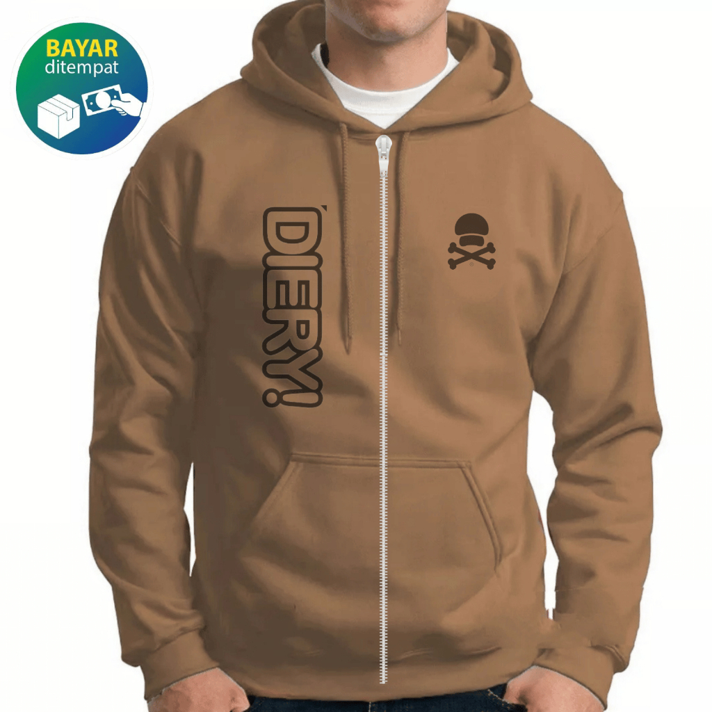 Sweater Hoodie Jipper Diery//sweater murah//sweater pria wanita//jipper terlaris//sweater kekinian//