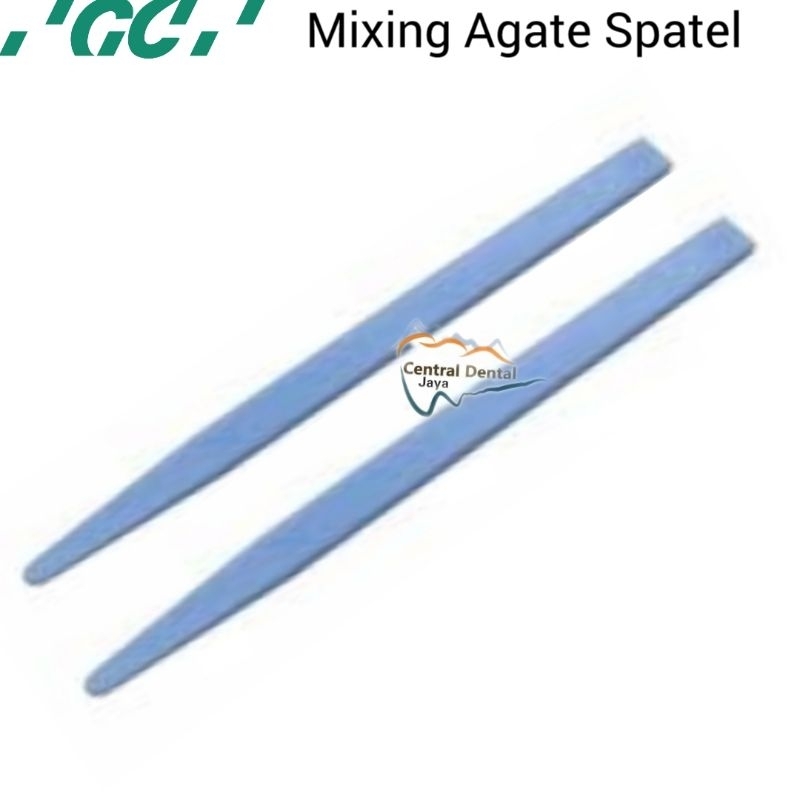 Dental Pengaduk Mixing Agate Spatel GIC / Spatula Agata Spatel GC / Pengaduk Agat Spatle Plastic Gla