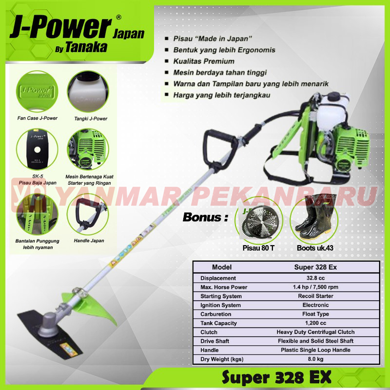 Mesin Potong Rumput / Brushcutter 2 TAK J-POWER Super 328 EX