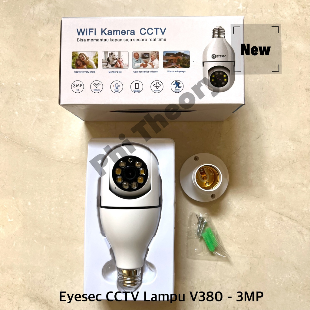 EYESEC Kamera CCTV Lampu V380 Pro - 3MP
